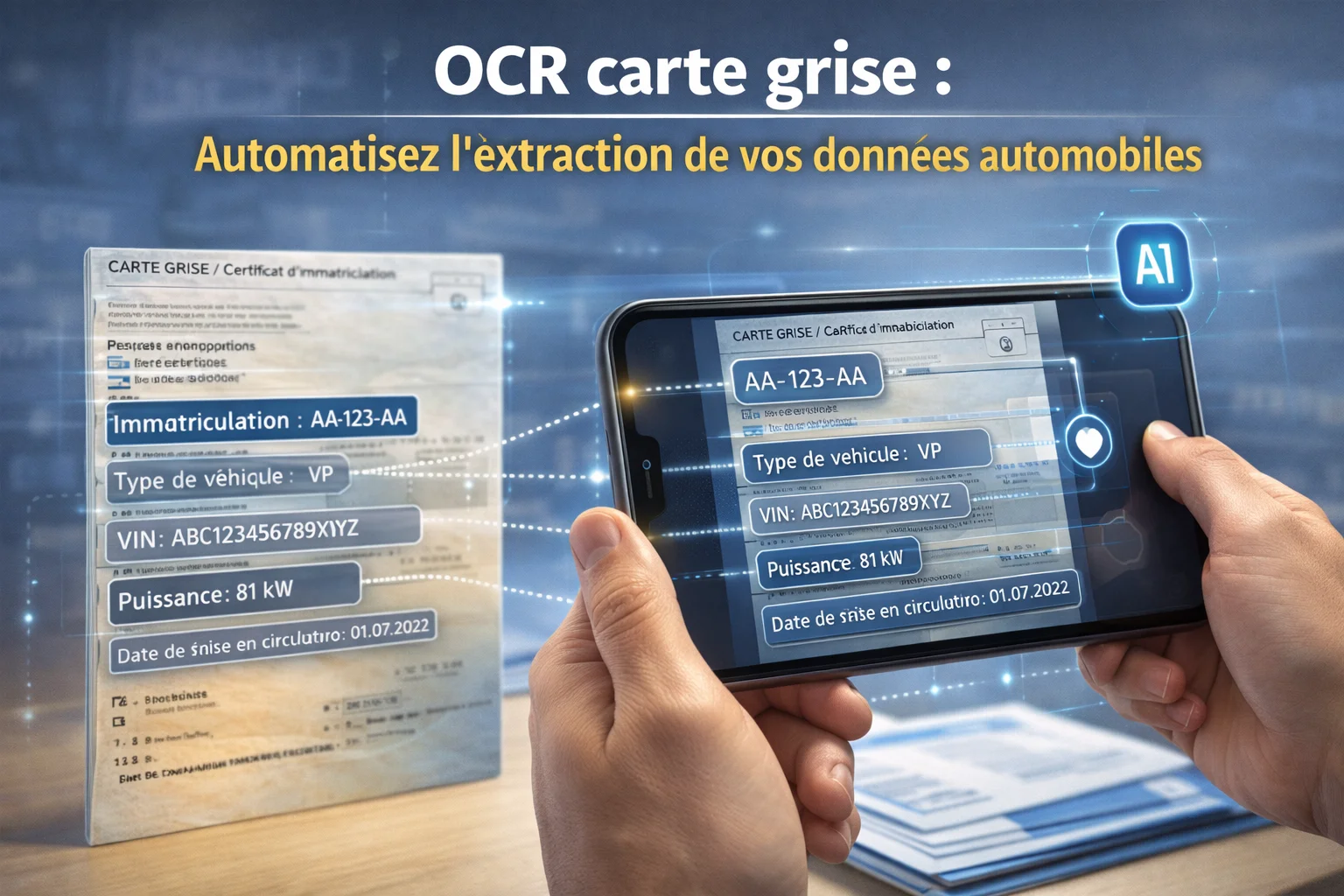 OCR carte grise : automatisez l'extraction de vos données automobiles